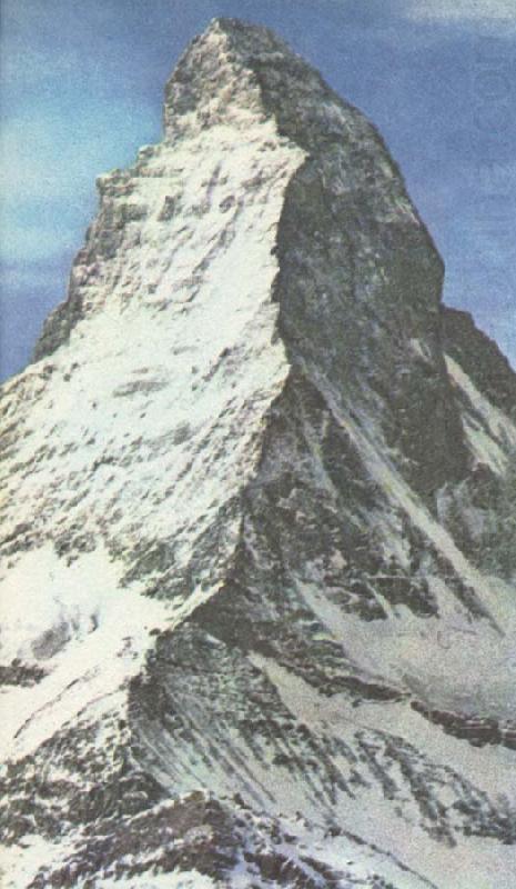 unknow artist Matterhorn subscription lange omojligt that bestiga,trots that the am failing approx 300 metre stores an Mont Among china oil painting image